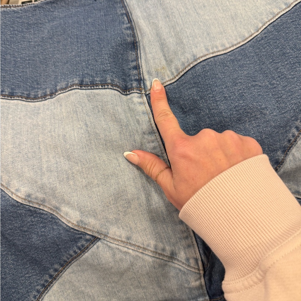 Madewell Patchwork Denim Geometric Mini Skirt - image 4